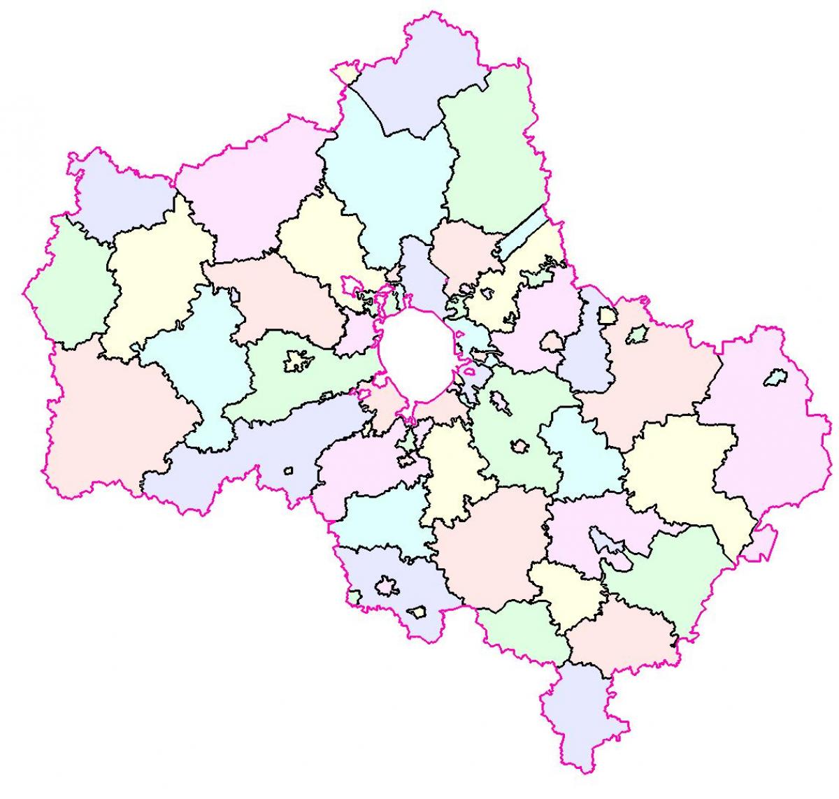 Moskva reģiona karte