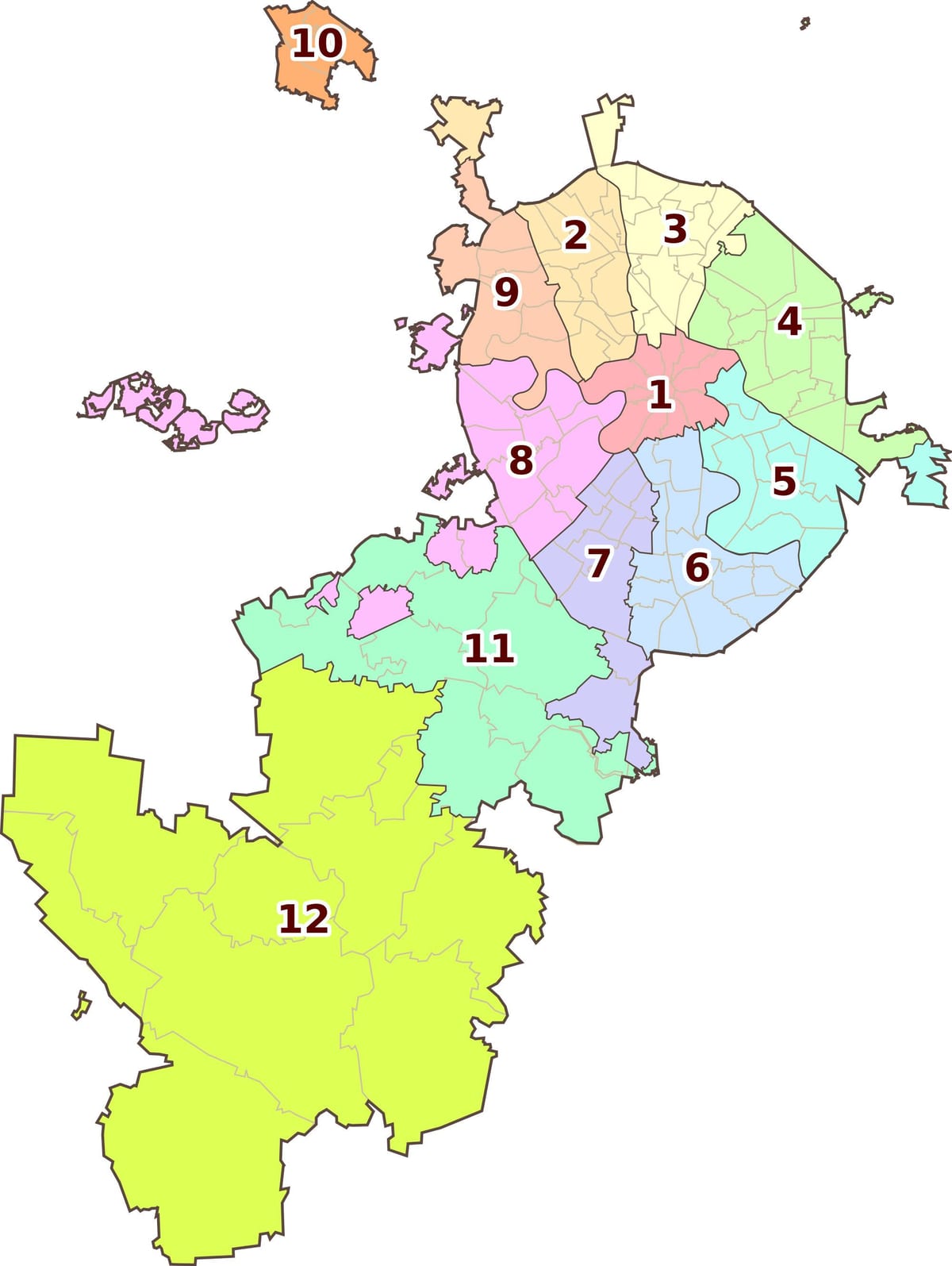 Moskva apkārtnes karte