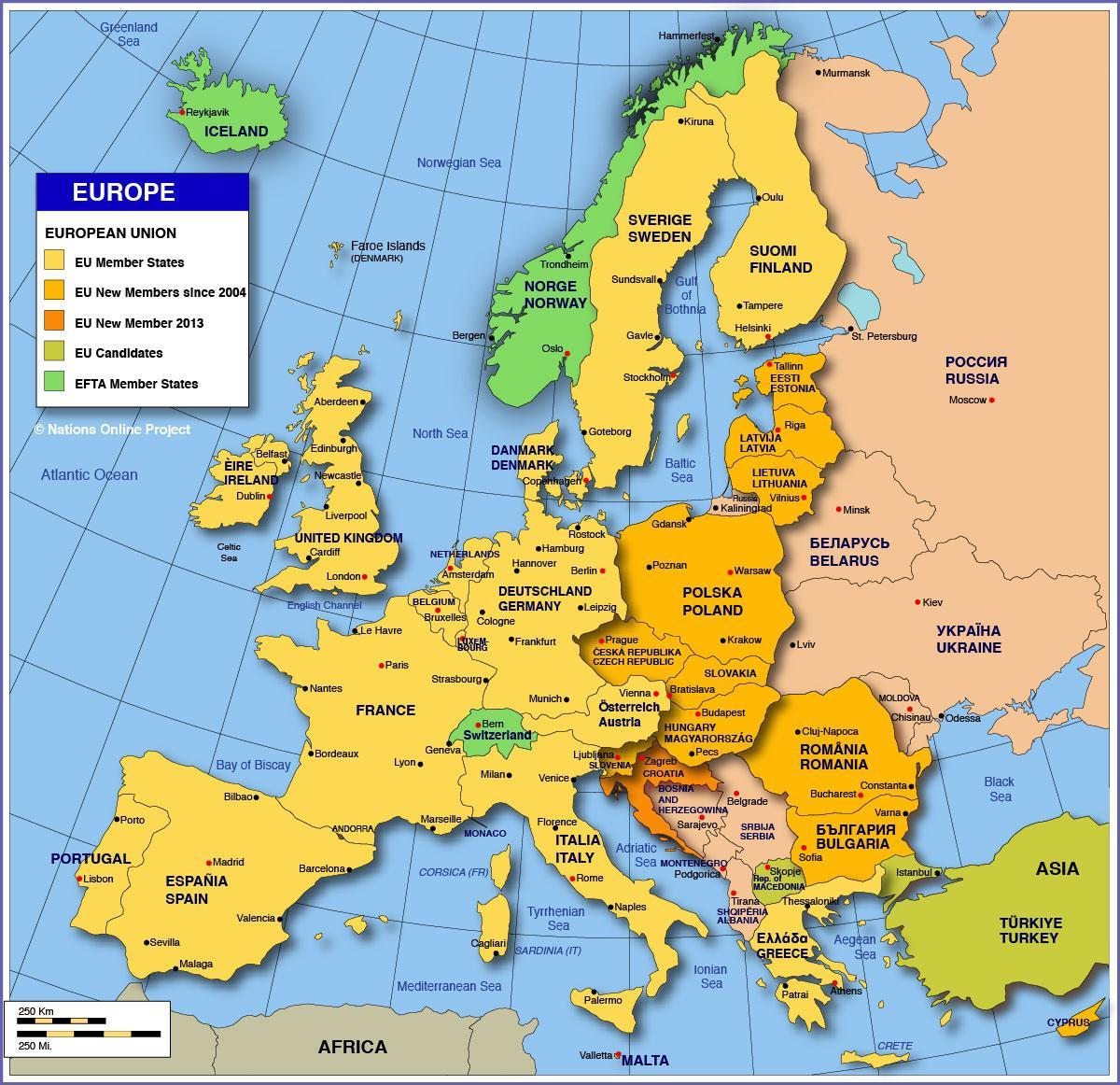 Maskavā par eiropas karte
