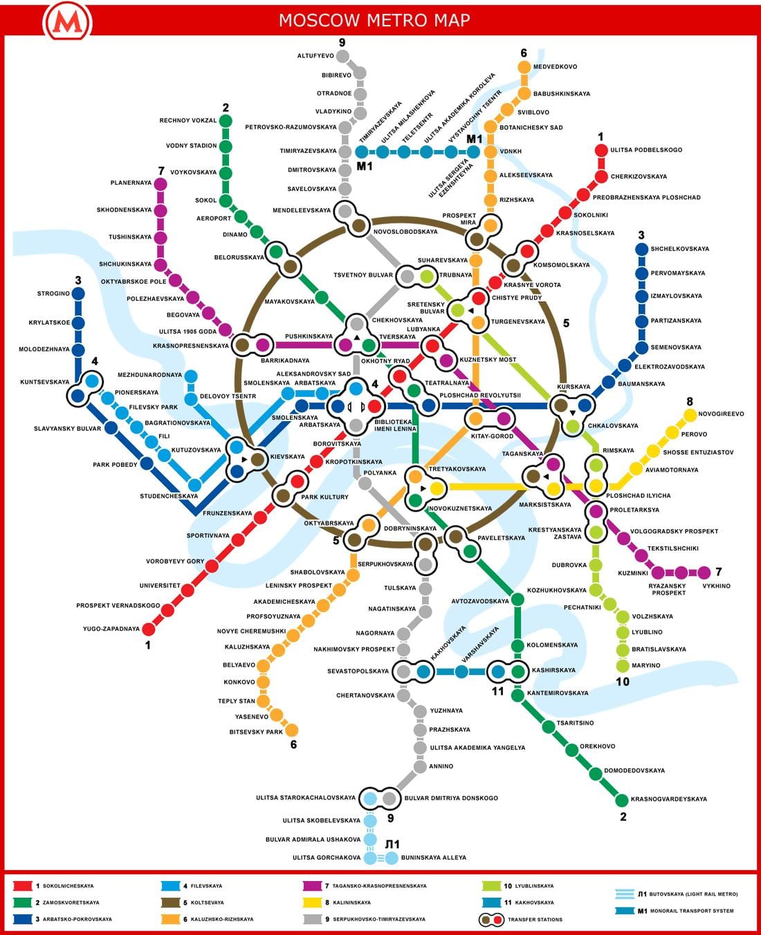 karte Maskavas metro