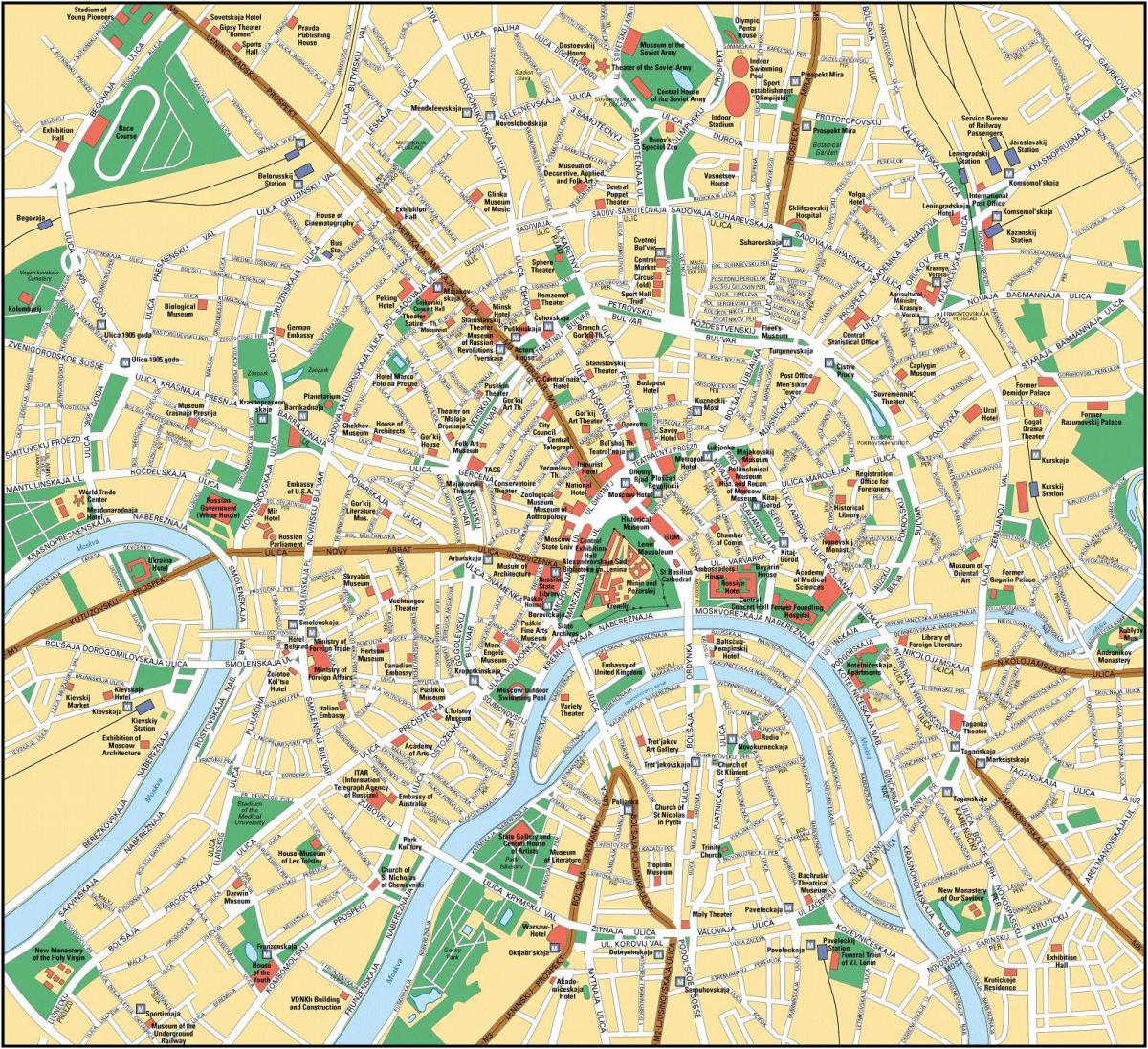 Moskva city kartes