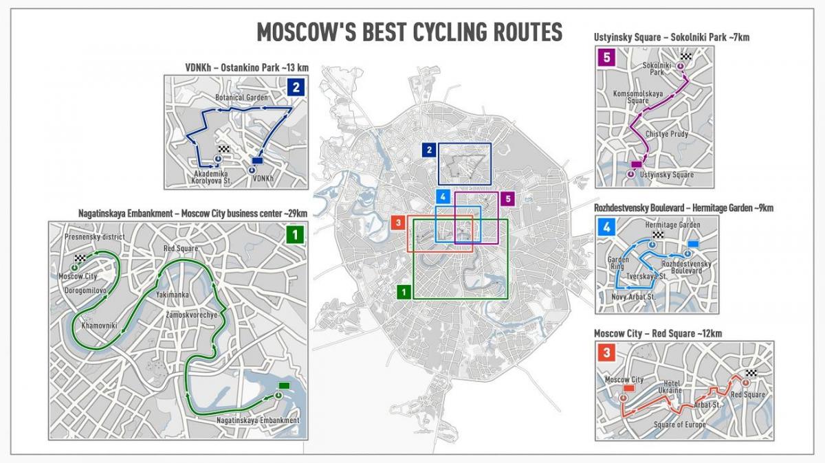 Moskva velosipēdu karte