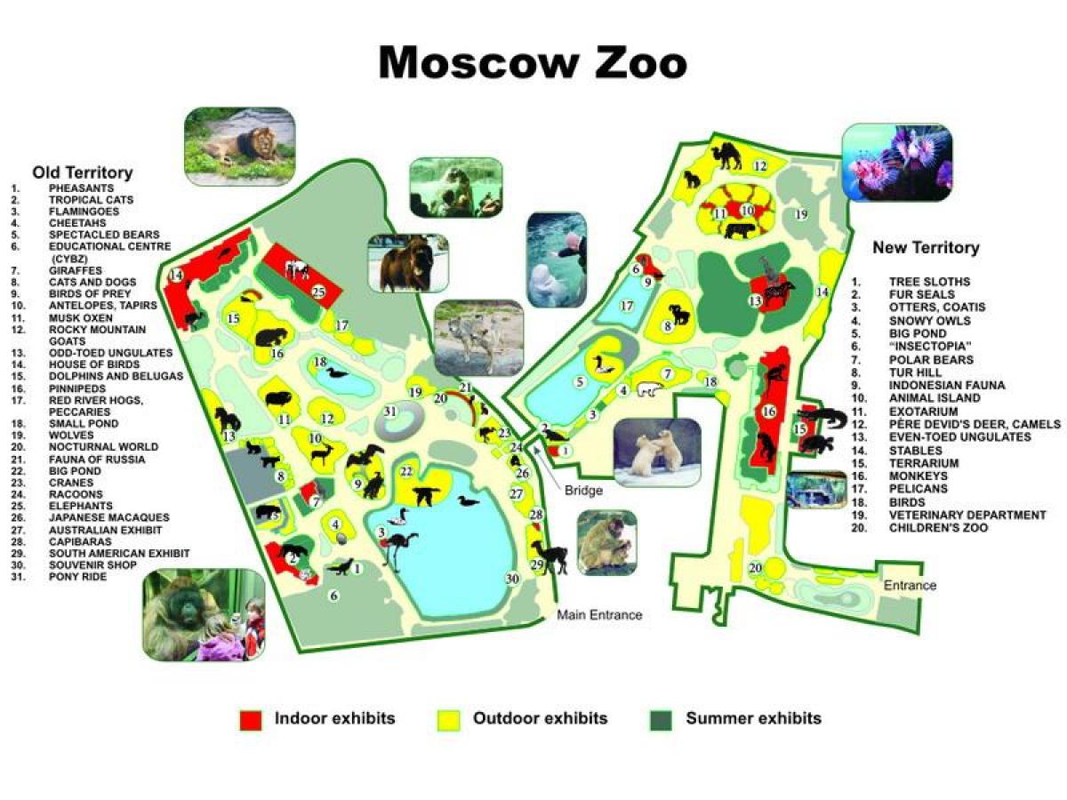 karte Maskavas zoodārzā