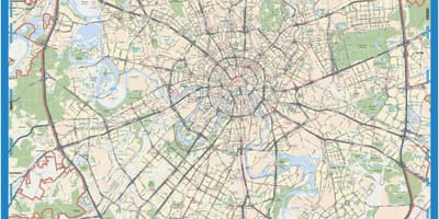Moskva ģeogrāfiskā karte