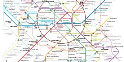 Metro stacija, Maskava karte