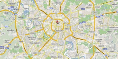 Moskva priekšpilsētas karte