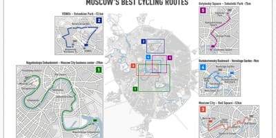 Moskva velosipēdu karte