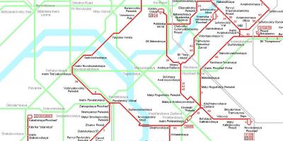 Karte Moskva tramvajs
