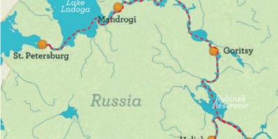 Karte no Sanktpēterburgas uz Maskavu, kruīza
